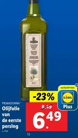 Lidl Olijfolie van de eerste persing aanbieding