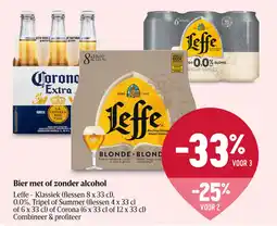 Delhaize Bier met of zonder alcohol aanbieding