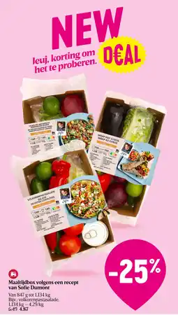 Delhaize Maaltijdbox volgens een recept van Sofie Dumont aanbieding