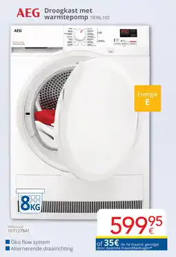 Eldi AEG Droogkast met warmtepomp TR78L10Z aanbieding