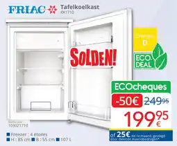 Eldi Friac Tafelkoelkast KK1710 aanbieding