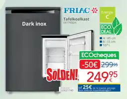 Eldi Friac Tafelkoelkast KK1740DIX aanbieding
