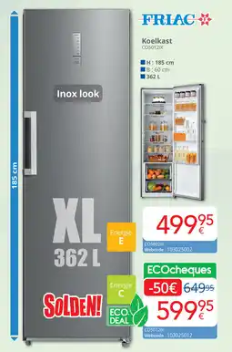 Eldi Friac Koelkast CO50121X aanbieding