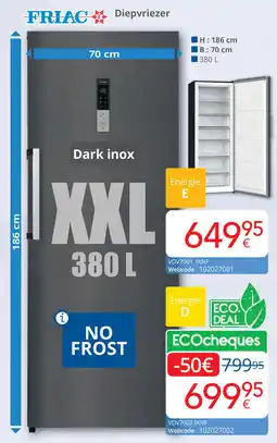 Eldi Friac Diepvriezer aanbieding