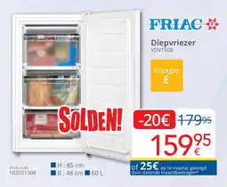 Eldi Friac Diepvriezer VDV1508 aanbieding