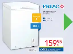 Eldi Friac Diepvriezer BDV1240 aanbieding