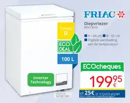 Eldi Friac Diepvriezer BDV1301D aanbieding