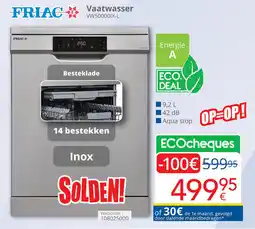 Eldi Friac Vaatwasser VW50000IX-L aanbieding