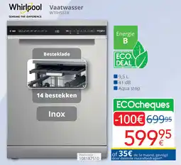 Eldi Whirlpool Vaatwasser W7FHS51X aanbieding