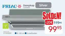 Eldi Friac Dampkap TD6000IX aanbieding