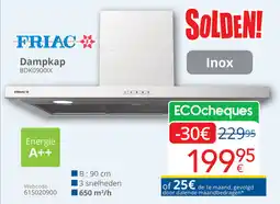 Eldi Friac Dampkap BDK0900IX aanbieding