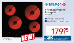 Eldi Friac Vitrokeramische kookplaat VST6020 aanbieding