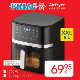 Eldi Friac Airfryer AIF 8117 WV aanbieding