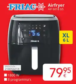 Eldi Friac Airfryer AIF 6018 GS aanbieding