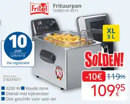 Eldi Fritel Frituurpan TURBO SF 4571 aanbieding
