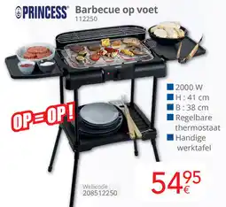 Eldi Princess Barbecue op voet 112250 aanbieding