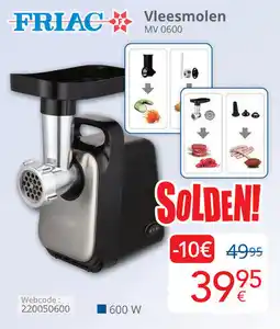 Eldi Friac Vleesmolen MV 0600 aanbieding