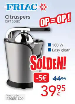 Eldi Friac Citruspers CIP1600IX aanbieding