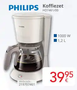 Eldi Philips Koffiezet HD7461/00 aanbieding
