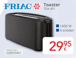Eldi Friac Toaster TOA 401 aanbieding
