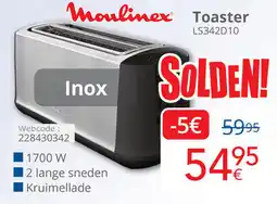 Eldi Moulinex Toaster LSE42D10 aanbieding