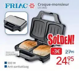 Eldi Friac Croque-monsieur CR-0800 aanbieding