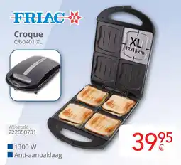 Eldi Friac Croque CR-0401 XL aanbieding