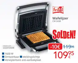 Eldi Fritel Wafelijzer CW 2438 aanbieding