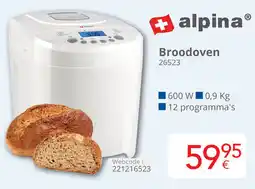 Eldi Alpina Broodoven 26523 aanbieding