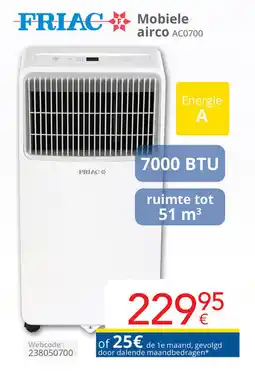 Eldi Friac Mobiele airco AC0700 aanbieding