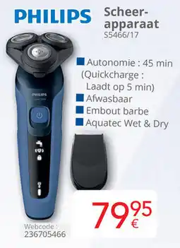 Eldi Philips Scheerapparaat S5466/17 aanbieding