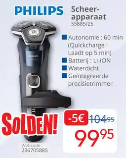 Eldi Philips Scheerapparaat S5885/25 aanbieding