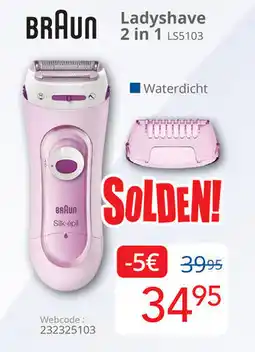 Eldi Braun Ladyshave 2 in 1 LS5103 aanbieding