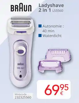 Eldi Braun Ladyshave 2 in 1 LS5560 aanbieding