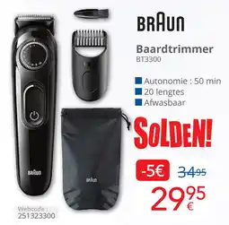 Eldi Braun Baardtrimmer BT3300 aanbieding