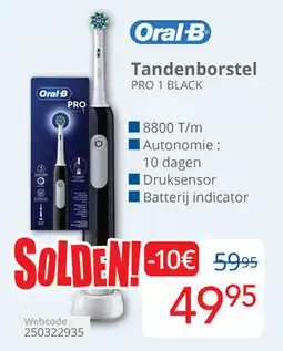 Eldi Oral B Tandenborstel Pro 1 Black aanbieding