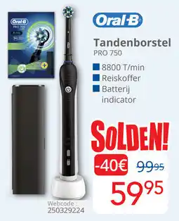 Eldi Oral B Tandenborstel Pro 750 aanbieding
