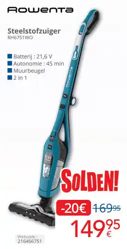 Eldi Rошепта Steelstofzuiger RH6751WO aanbieding