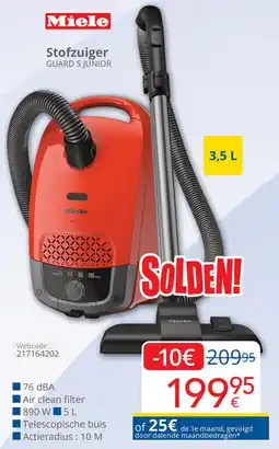 Eldi Miele Stofzuiger Guard S Junior aanbieding