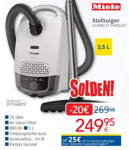 Eldi Miele Stofzuiger Guard S1 Parquet aanbieding