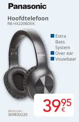 Eldi Panasonic Hoofdtelefoon RB-HX220BDEK aanbieding