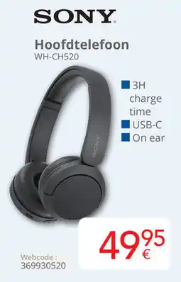 Eldi Sony Hoofdtelefoon WH-CH520 aanbieding