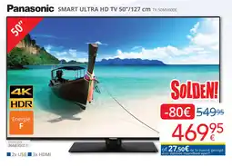 Eldi Panasonic Smart Ultra HD TV TX-50MX600E aanbieding