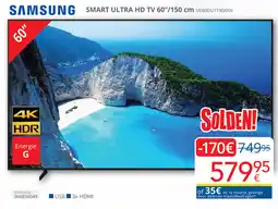 Eldi Samsung Smart Ultra HD TV UE60DU7190XXN aanbieding