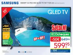 Eldi Samsung Smart Ultra HD QLED TV QE55Q67DAUXXN aanbieding