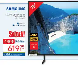 Eldi Samsung Smart Ultra HD TV UE70DU7100KXXN aanbieding