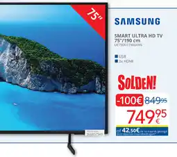 Eldi Samsung Smart Ultra HD TV UE75DU7190UXXN aanbieding