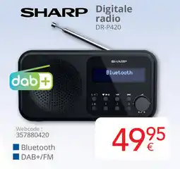 Eldi Sharp Digitale radio DR-P420 aanbieding