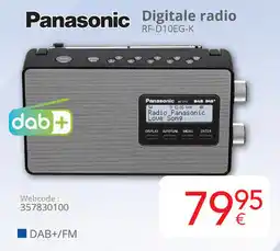 Eldi Panasonic Digitale radio RF-D10EG-K aanbieding