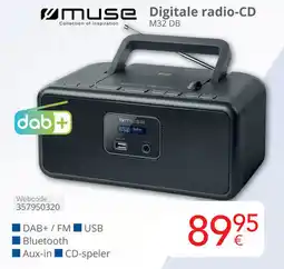 Eldi Muse Digitale radio CD M32 DB aanbieding